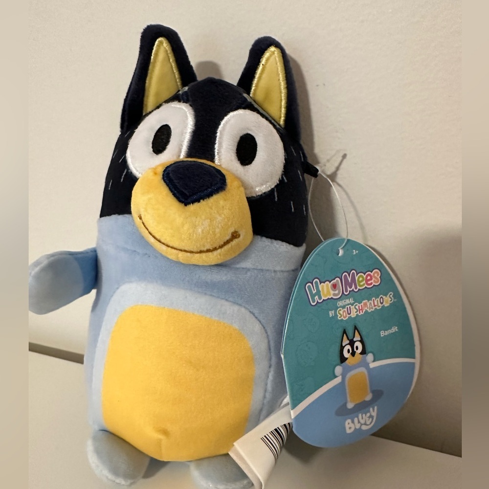 Nwt  6"  Bandit Squishmallows Bluey Hugmees​